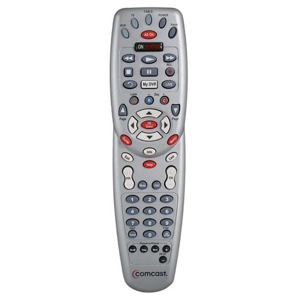 Comcast Other - Comcast DVR Remote Control Gray Comcast Xfinity Remote Wireless Less Than 5 M